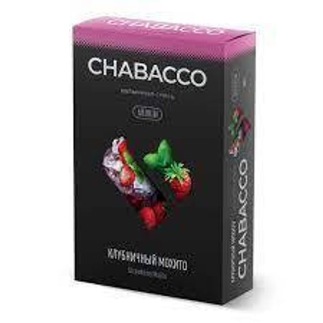 Бестабачная смесь Chabacco Mix Medium - Strawberry mojito 50 г