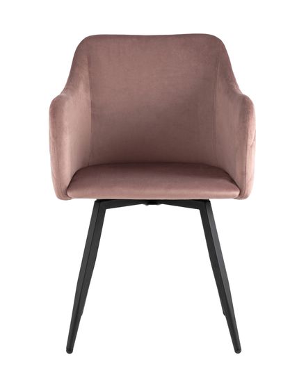 Стул Ника вращающийся велюр пыльно-розовый