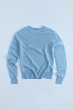 ZARA СВИТЕР ИЗ 100% ШЕРСТИ, ГОЛУБОЙ