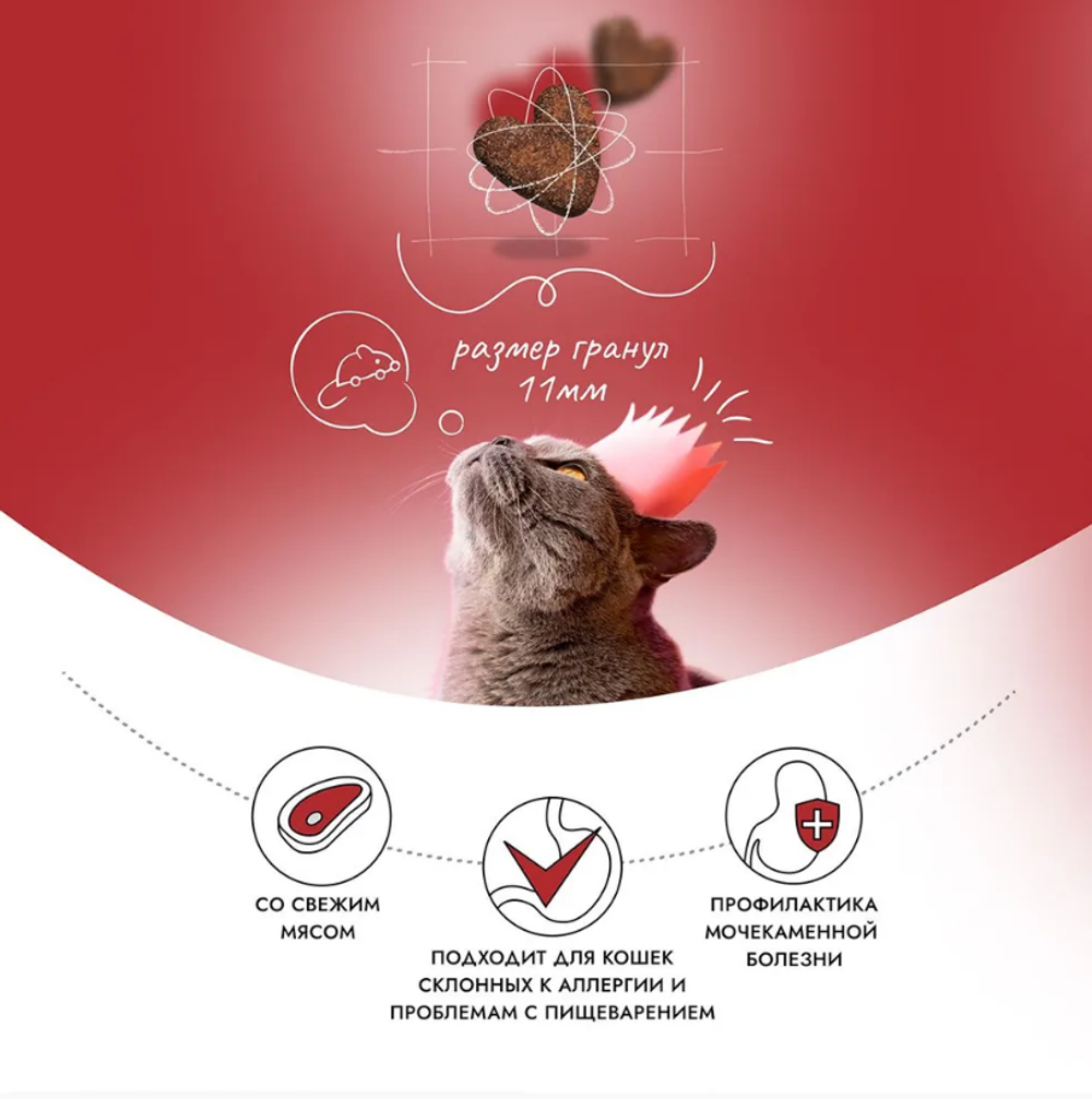 Сухой корм для кошек 10 кг Best Dinner Cat Adult Holistic, телятина с орегано