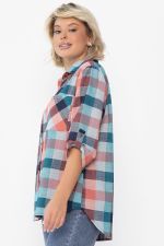 Рубашка Аланта НЬЮ (зелено-оранжевая) Б14038-18М LT Collection