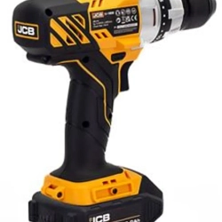Дрель-шуруповерт аккумуляторная (JCB-18DD-B-E) 18V, max 45Nm в комплекте с зарядным устройством (JCB-18VFC-E) 2.4A и батареей аккум(JCB-20LI-E) 2.0AH JCB JCB-18DD-2X-E