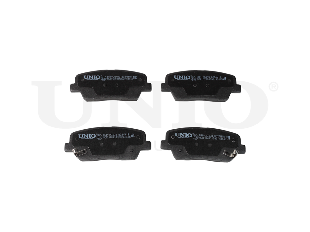 Колодки тормозные диск. задние UNIO BRP-20403