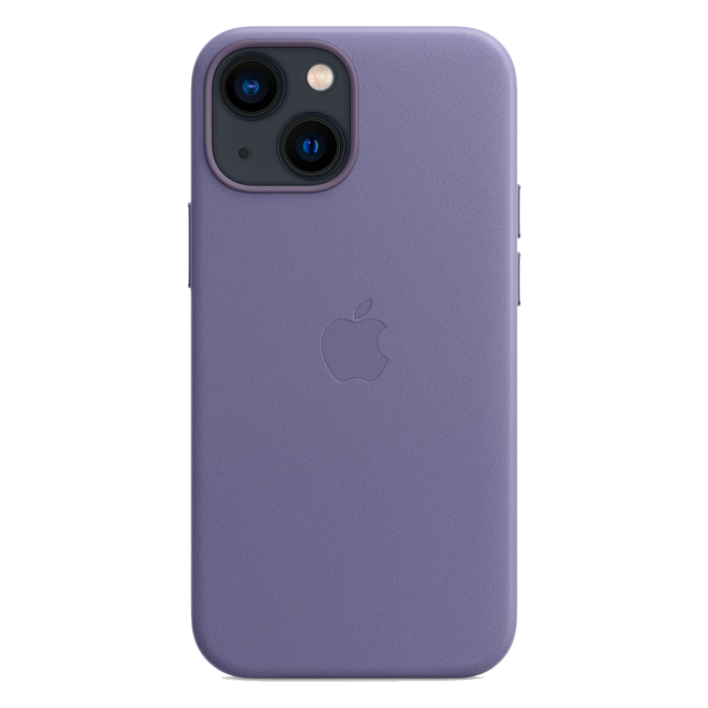 Кожаный чехол с поддержкой MagSafe Apple Leather Case для iPhone 13 mini, Wisteria (Сиреневая глициния)