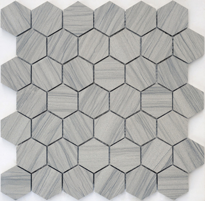 Мозаика Marmara Grey POL hex 23x40x6