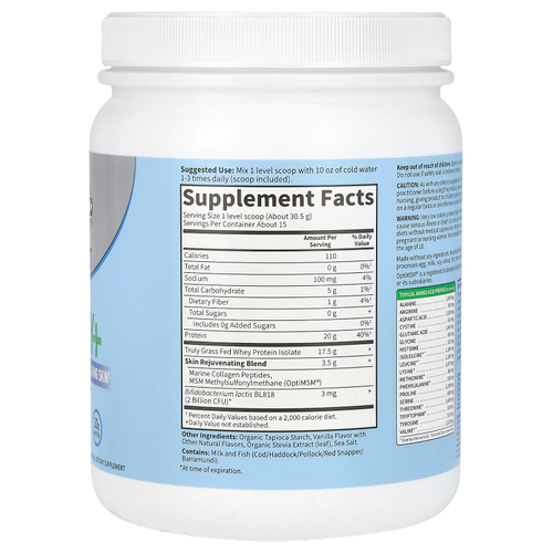 Garden of Life, Sport, Whey + от травяного откорма, ваниль, 457,5 г (1 фунт 0,14 унции)