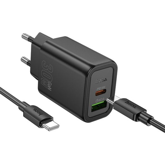 Adapter Сетевое зарядное устройство hoco N63 Gentle PD30W+QC3.0