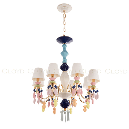 Люстра Cloyd LOTTIE-A C8 / Ø63 см- цветная керамика (арт.11044)