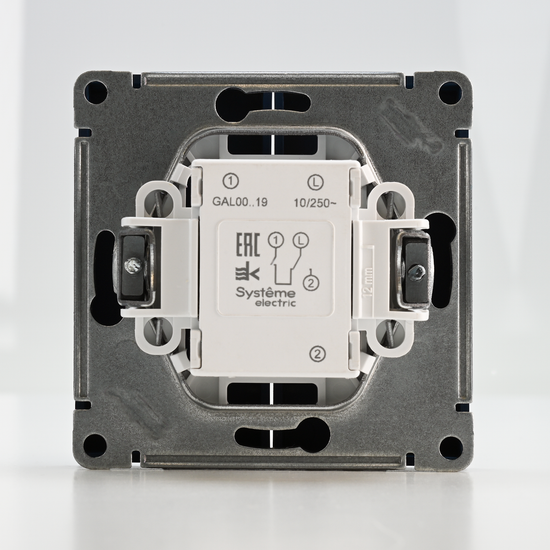 Выключатель для жалюзи 2-кл. ArtGallery 2х (сх. 4) 10А механизм аквамарин SE GAL001119