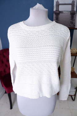 Джемпер Bershka белый 42 размер