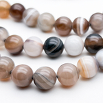 Агат бусины, диаметр 10,1-10,3 мм, цена за 18-19 шт (1/2 нити)