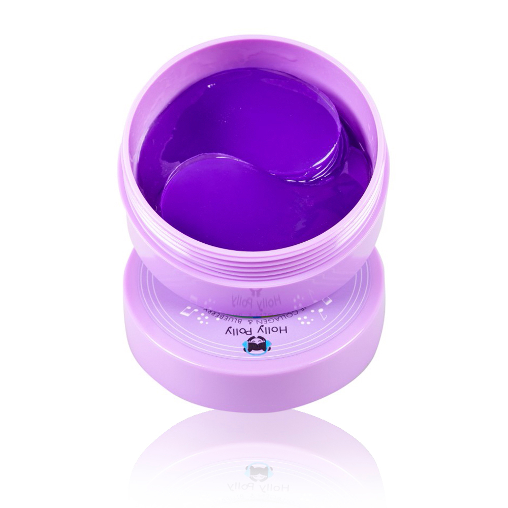 Гидрогелевые патчи для глаз Holly Polly Open your eyes с Морским Коллагеном и экстрактом Черники,60ш