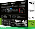 Видеокарта ASUS Prime GeForce RTX 5050 OC 8GB GDDR6 PRIME-RTX5050-O8G (90YV0N70-M0NA00)