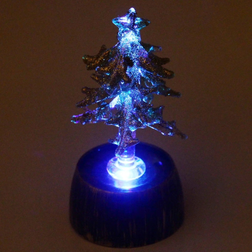 Фигурка с подсветкой «Елочка яркая красавица», 10 см