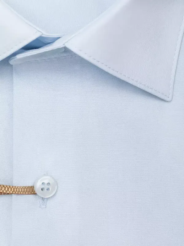 Рубашка приталенная с вытачками на спине SUPER SLIM FIT, светло-голубая