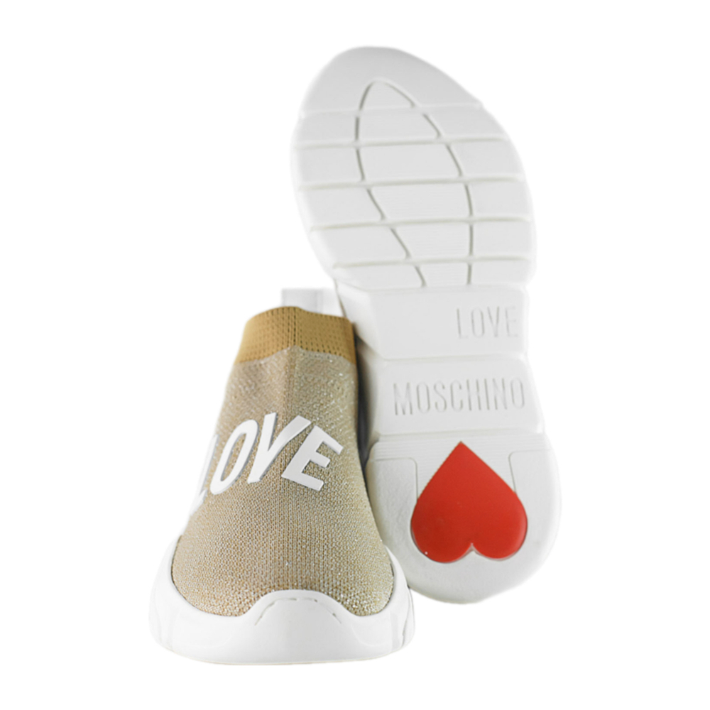 LOVE MOSCHINO кроссовки - бежевый
