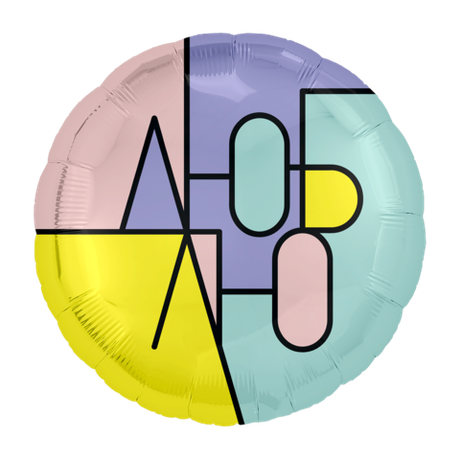 Шар фольга 45см. ЛЮБЛЮ