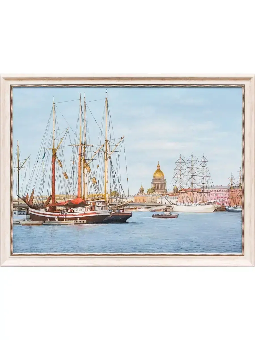 Картина маслом Вид Исаакий и Благовещенский мост Воробьев