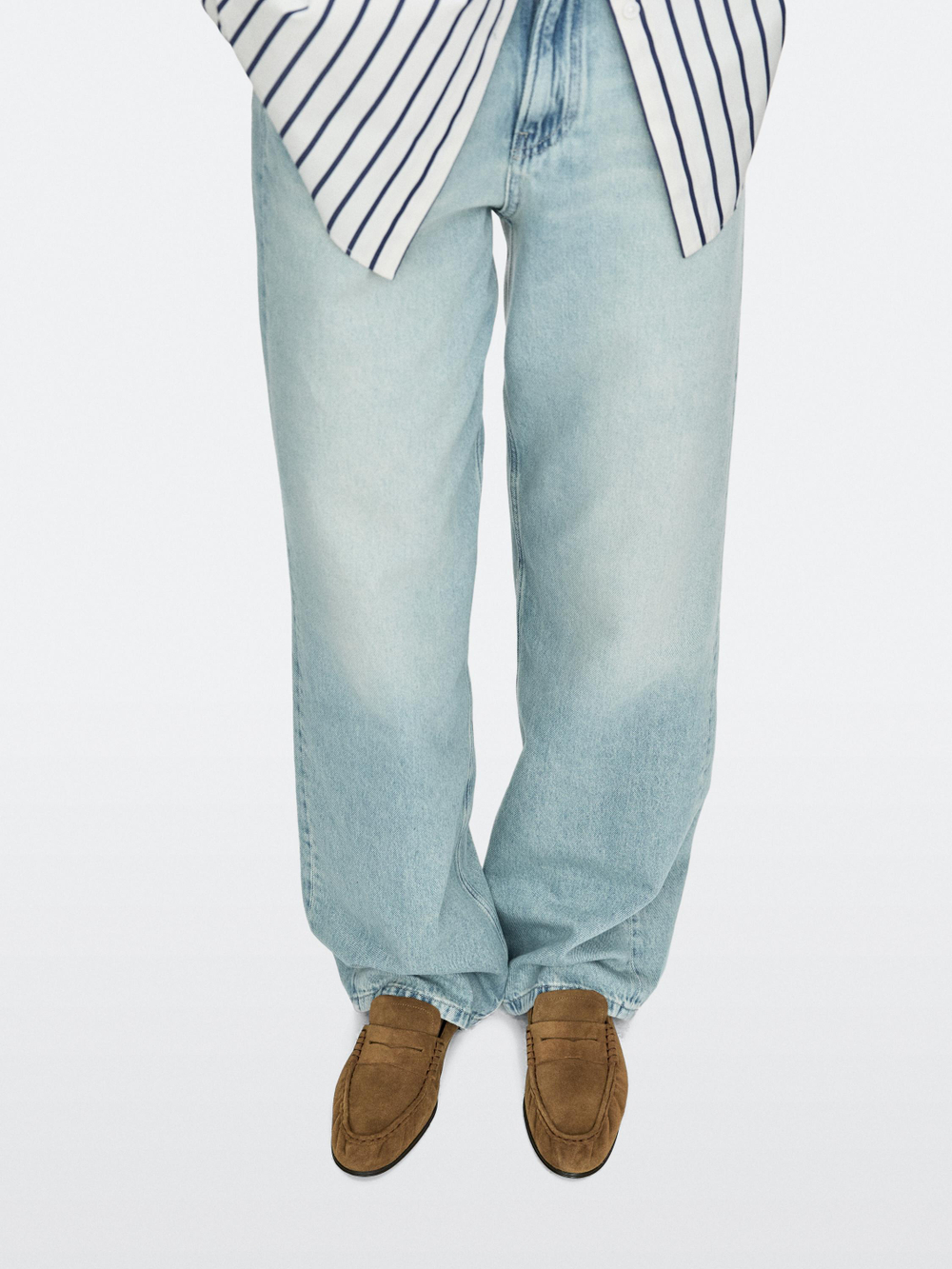 Massimo Dutti Лоферы из мягкой натуральной кожи, цвет верблюжьей шерсти