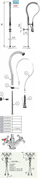 Устройство душирующее FRIULI 00991110 в комплекте со смесителем 00102013