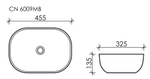 Раковина Ceramica Nova Element 45 CN6009MB черная матовая