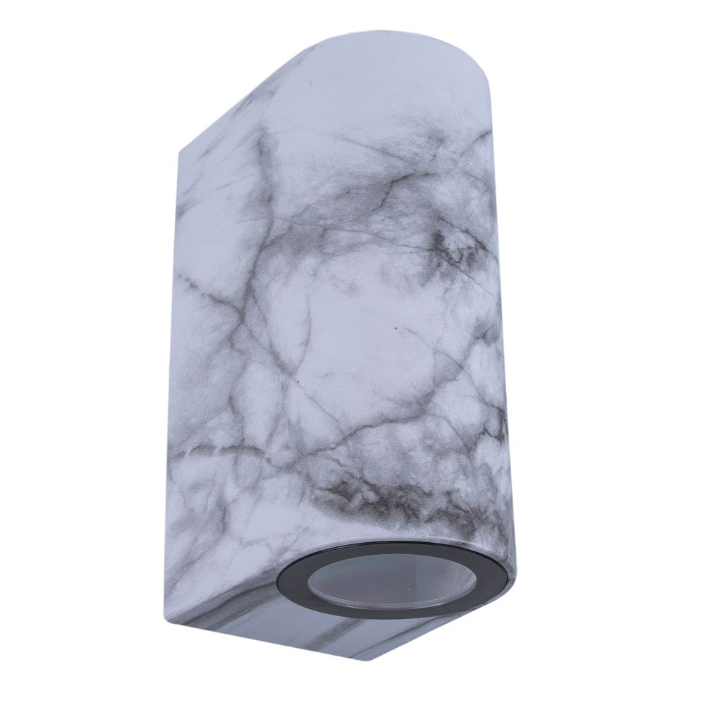 UUL-P52A 2х6W-GU10 IP65 MARBLE Светильник уличный. под две лампы GU10. Архитектурный накладной. Цвет корпуса мрамор. TM Uniel