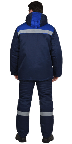 Костюм "Рост-Норд" темно-синий с васильковым, куртка брюки