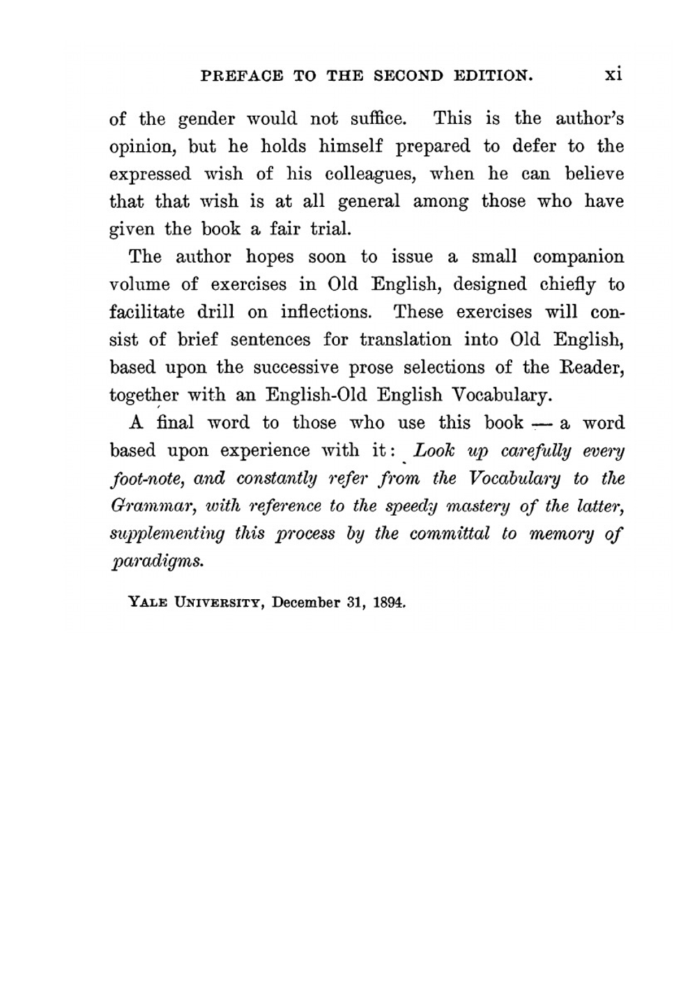A First Book in Old English. grammar, reader, notes, and vocabulary | A.S. Cook