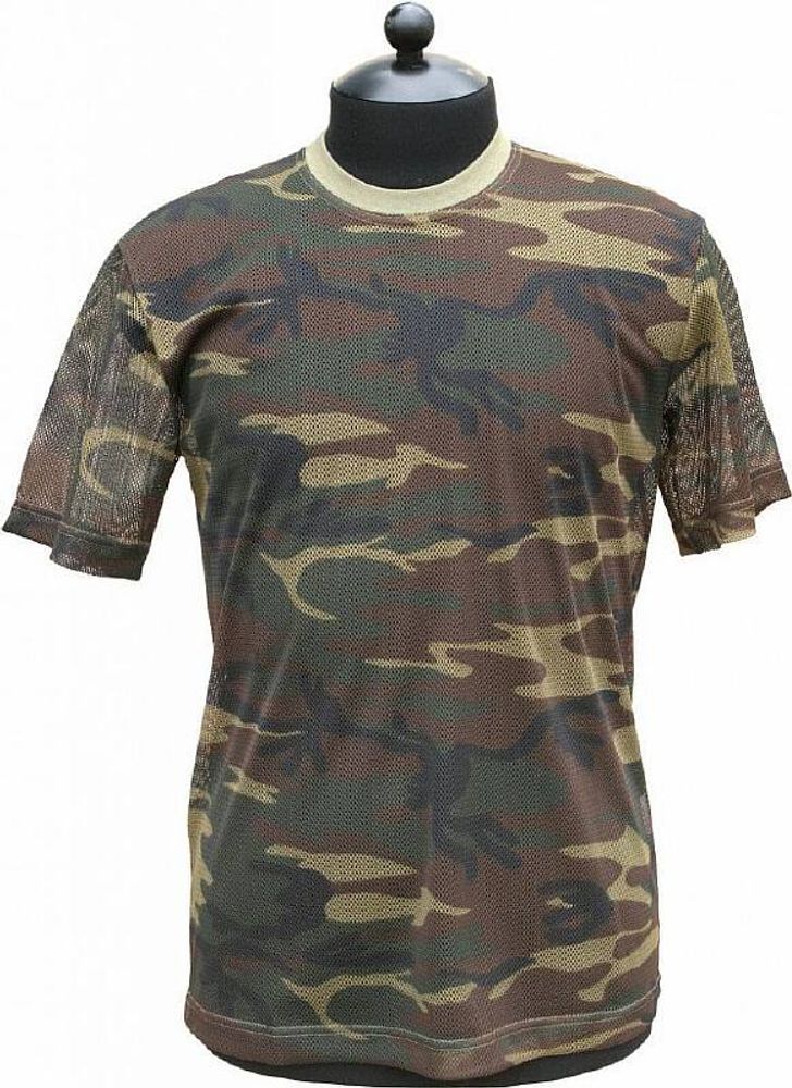 Футболка сетка кмф зеленая