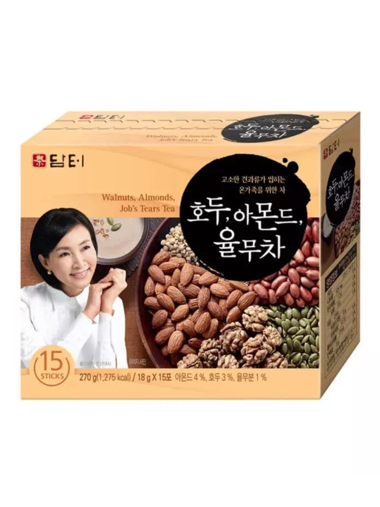 Корейский чай Damtuh Walnuts Almond Job&#39;s Tears 15 саше