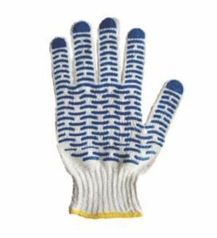 Перчатки х/б с покрытием ПВХ, 5 нитей, 54-56 г., 7,5 класс вязки, «Волна»