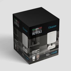 Настольная лампа Rivoli Eleanor 7070-501 1 * Е14 40 Вт керамика бежевая, белая