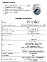 Видеокамера Optimus IP-E042.1(2.8)MPF_V.1