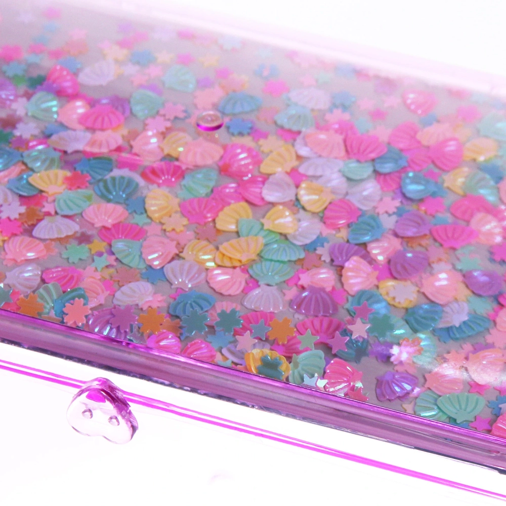 Шкатулка пластиковая с зеркалом «KiKi HAUS», сундучок, цвет сиреневый, 14.5*9.5*9см (в пакете)