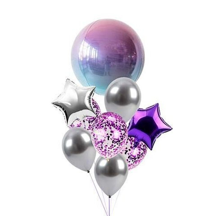 Композиция из шаров "Фиолетовая сфера"