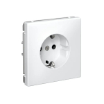 Art Gallery розетка с заземлением, 16А, механизм, быстрозажим. клем., белый