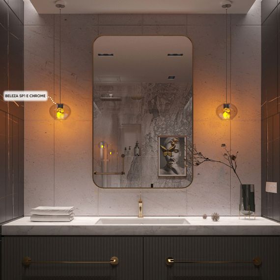 Подвесной светильник Crystal Lux Beleza SP1 E Chrome