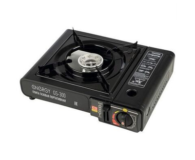 Плитка газовая портатив Energy GS-300, 2,5 кВт (35х30х9,5см) пьезоподжиг, кейс