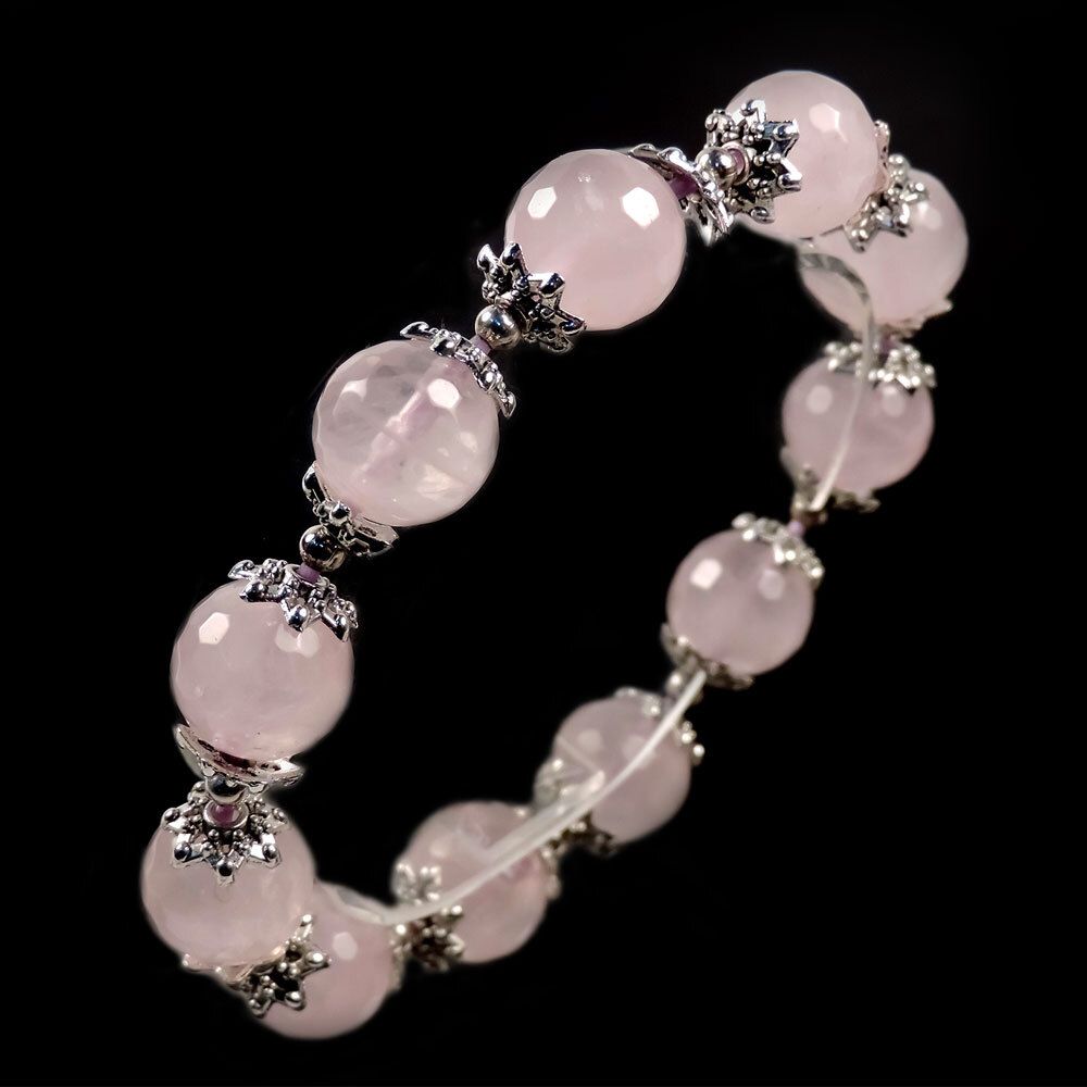 Браслет "Аваланш 12" розовый кварц