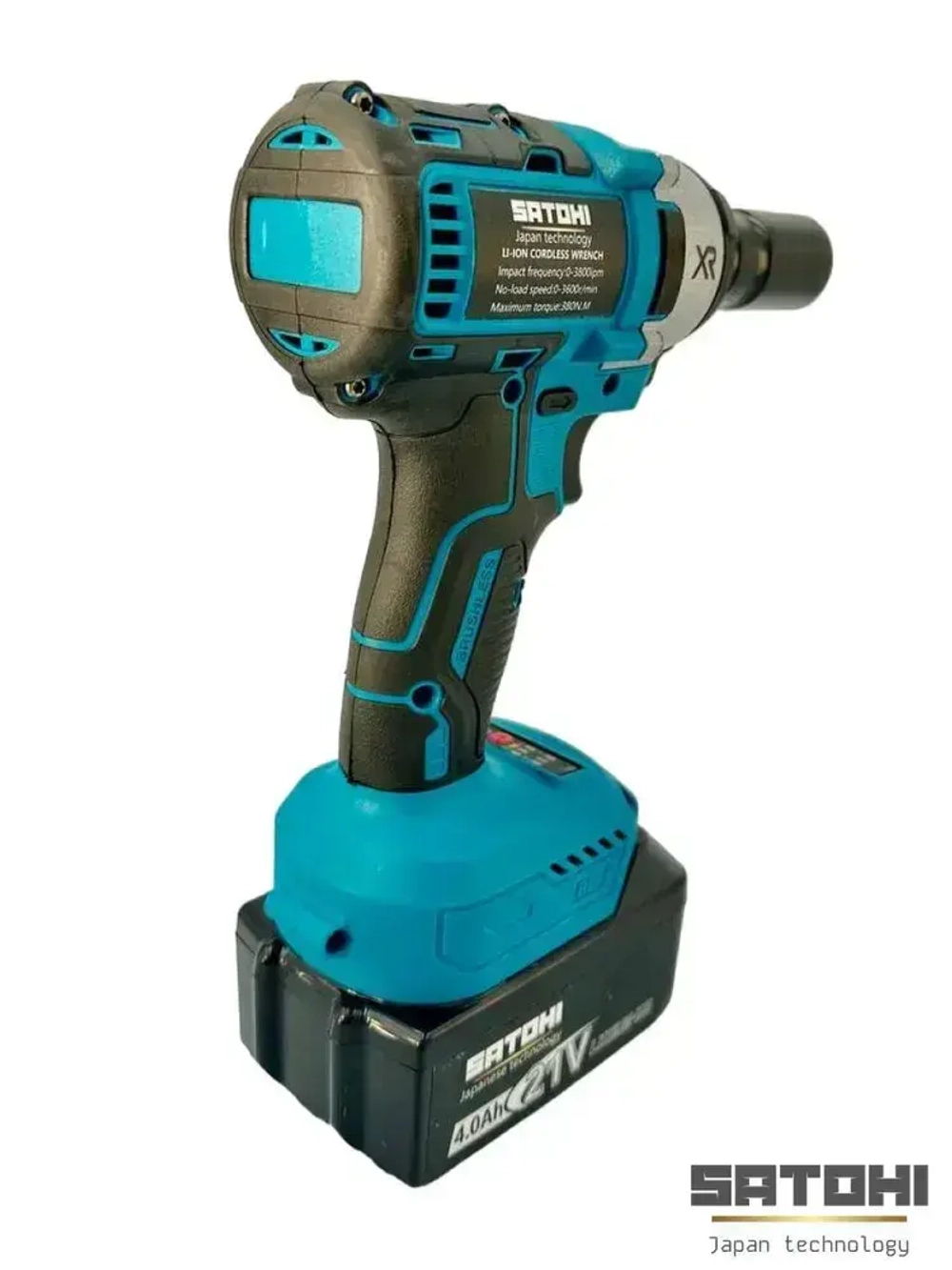 SATOHI 2 в 1 УШМ (болгарка) и Гайковерт, Набор электроинструментов Бесщеточный 2 акб