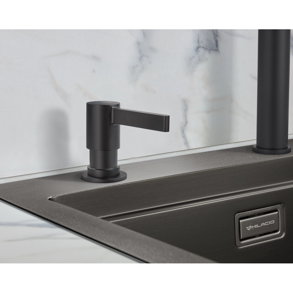 Дозатор для жидкого мыла Milacio MCU.933.TB, total black