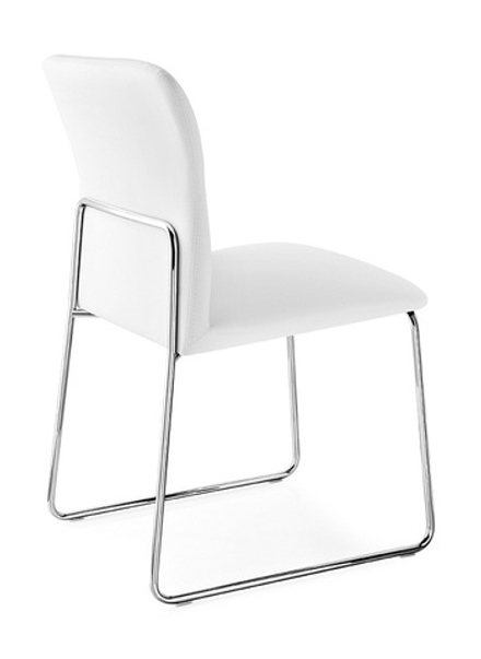 Стул М-City DISAUR Frida Cb, 1806-Sk Mt.P77 Chromed, Skuba S92 Optic White