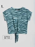 Футболка для девочки на завязках