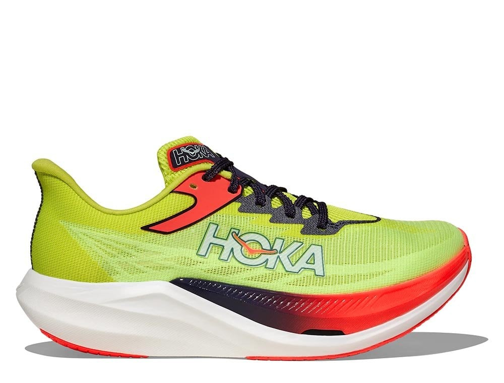 Женские кроссовки для бега Hoka Rocket X3 U Желто-Красные