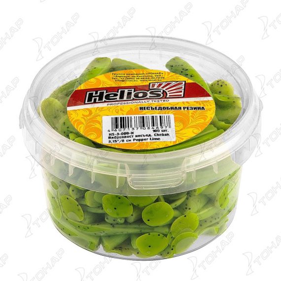 Виброхвост несъедоб. Chebak 3,15&quot;/8 см Pepper Lime 100шт. (HS-3-009-N) Helios