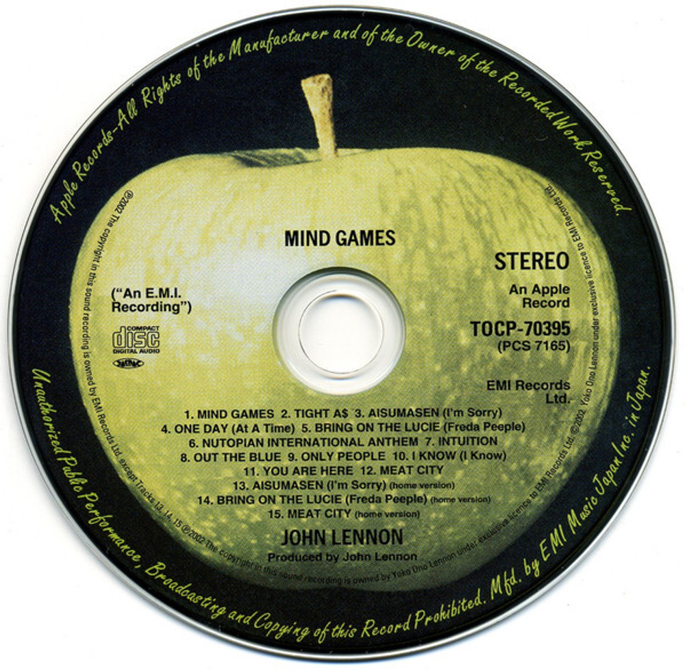 John Lennon / Mind Games (Mini LP CD)