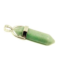 Кулон "Стрелка" празем(авантюрин зеленый)