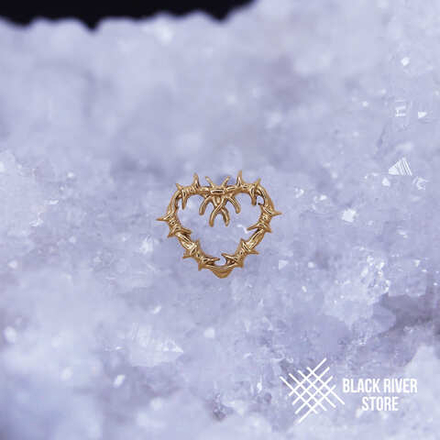 Heart Wire PVD Yellow