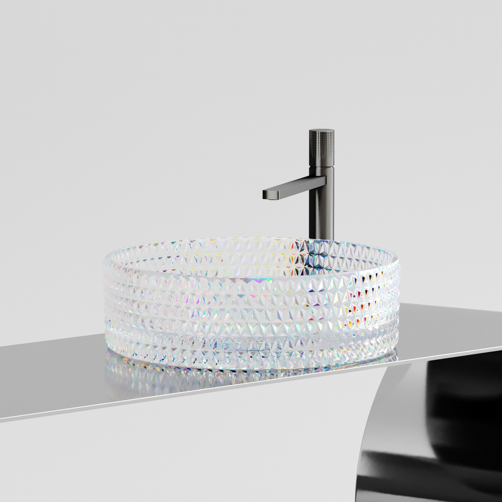 Рукомойник Ceramica Nova Cristal 36 см CN6059 прозрачная