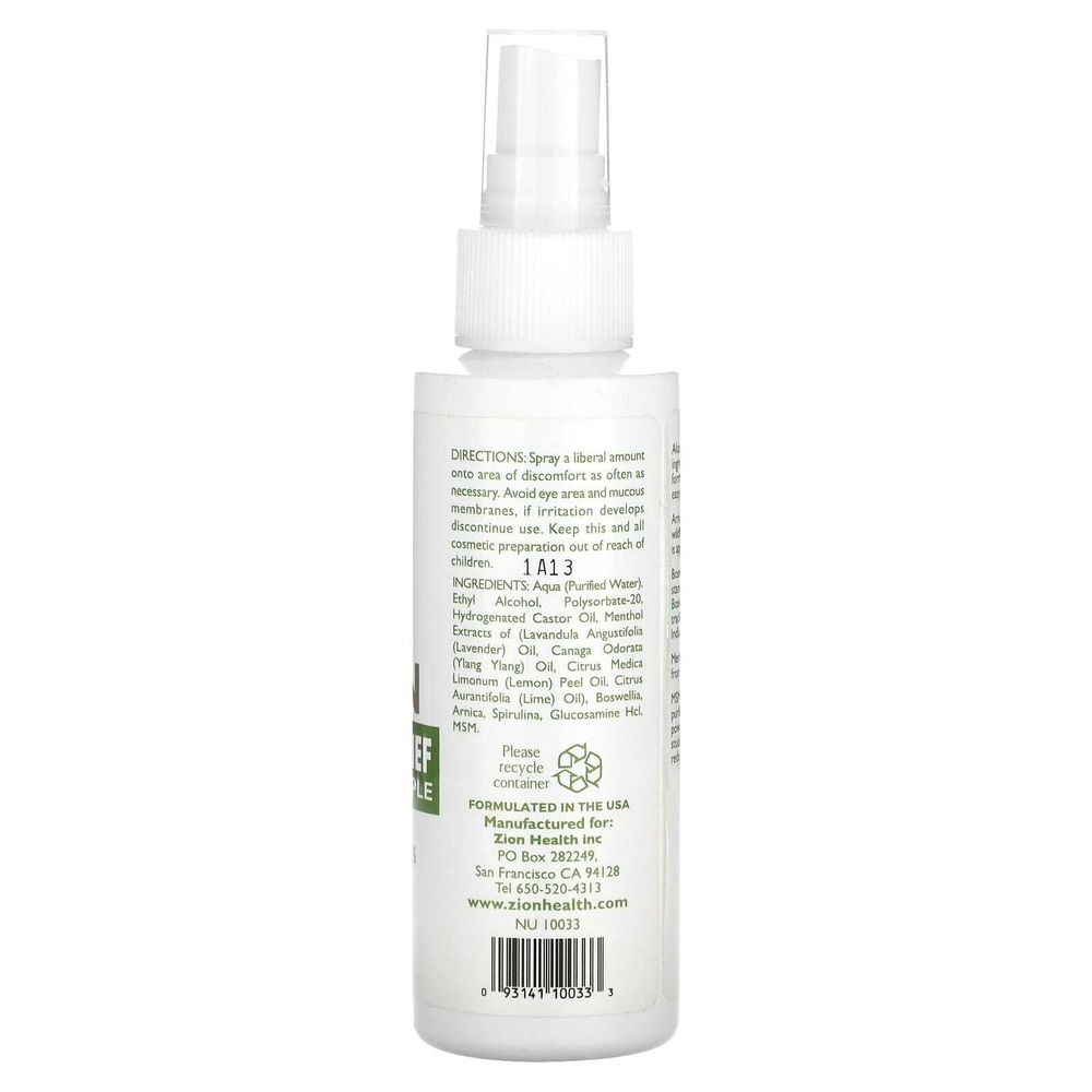 Zion Health, Alozin Ultimate Relief, для мышц и суставов, 120 мл (4 жидк. унц.)
